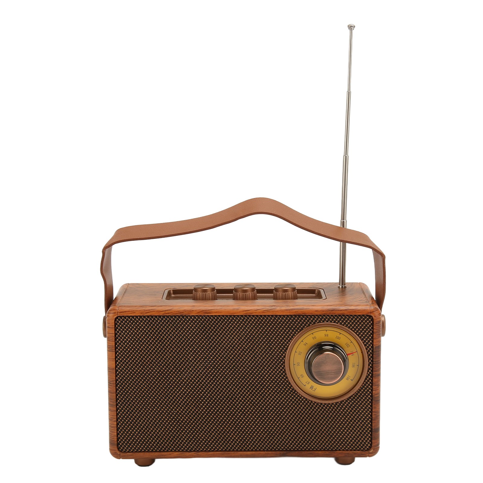 Bluetooth-lautsprecher Im Retro-design Mit Holzoptik, Hifi-stereoklang, Bt 5.3, Usb-aufladung, Vintage-radio.