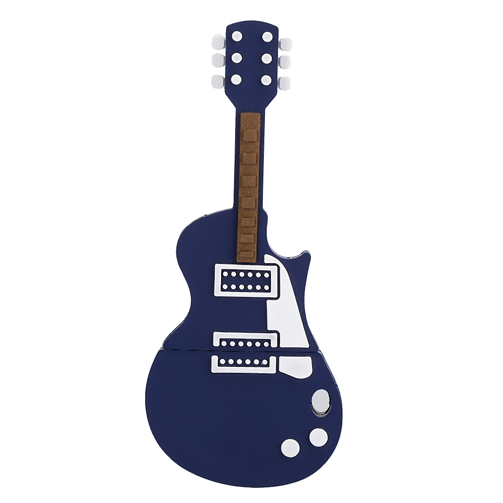 Gitarrenförmiger Usb-speicherstick Aus Pvc Für Laptops, Kompatibel Mit Vista / Os X / Linux (16 Gb)