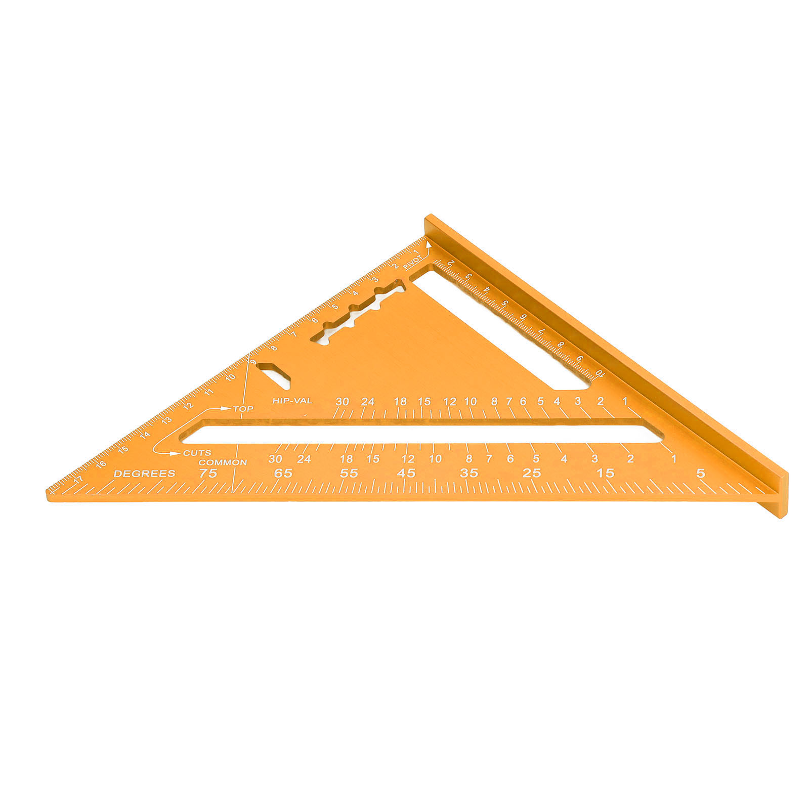 Winkelmesser Aus Aluminiumlegierung, Elektrophoretische Lackierung, Transparente Skala, Vergoldeter Winkelmesser