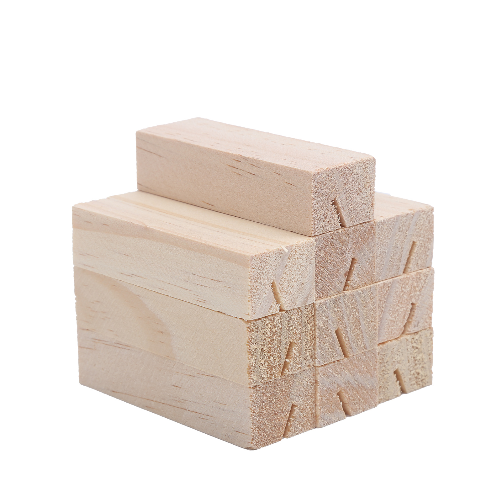 Set Mit 10 Tischkarten Aus Holz, Handpoliert, Glatte Oberfläche, Rustikaler Stil, Originelle Tischkartenhalter Für Partys, Rechteckige Form