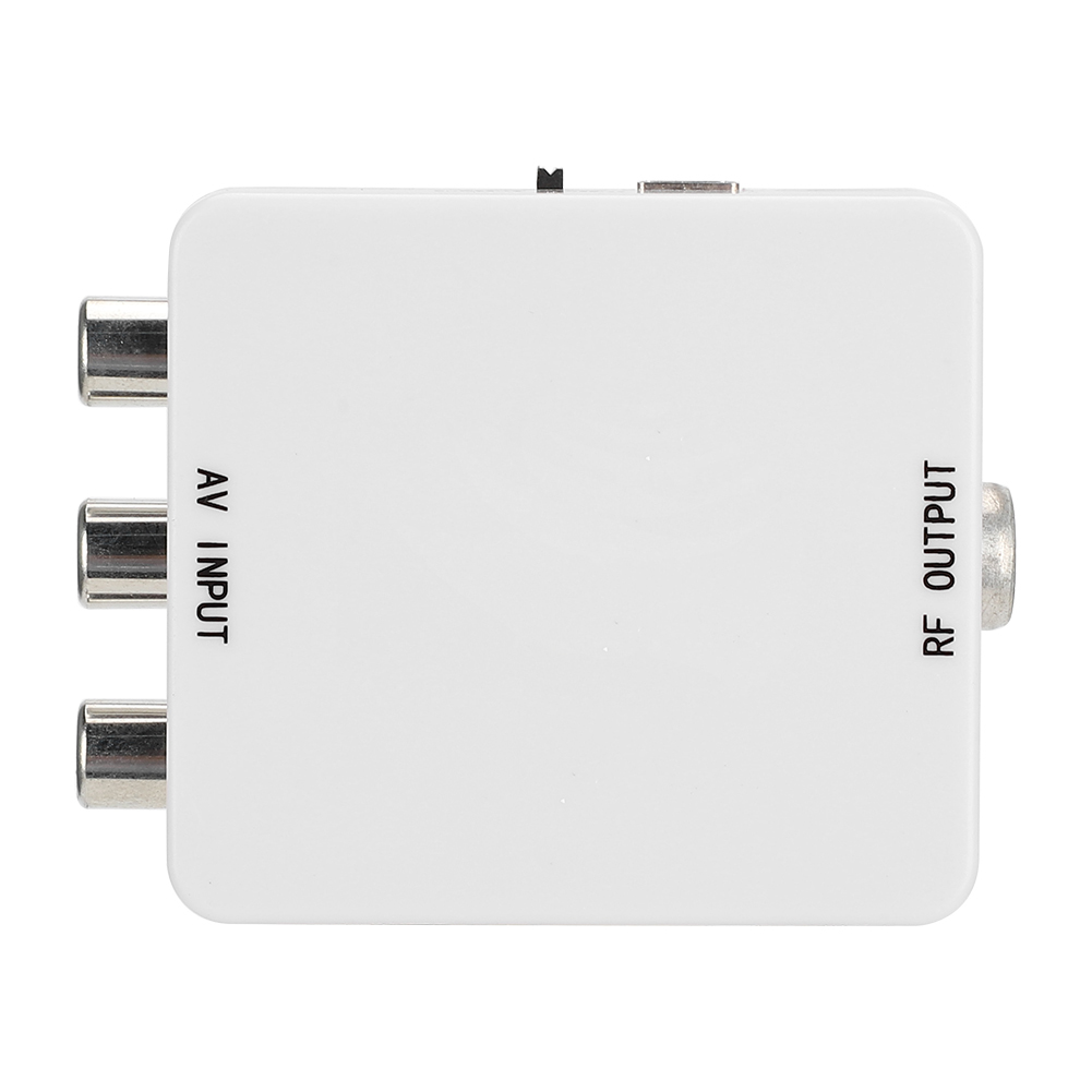 Mini-av-zu-rf-videokonverterbox, Treiberloser Adapter, 67,25 Mhz/61,25 Mhz Tv-signalumschalter