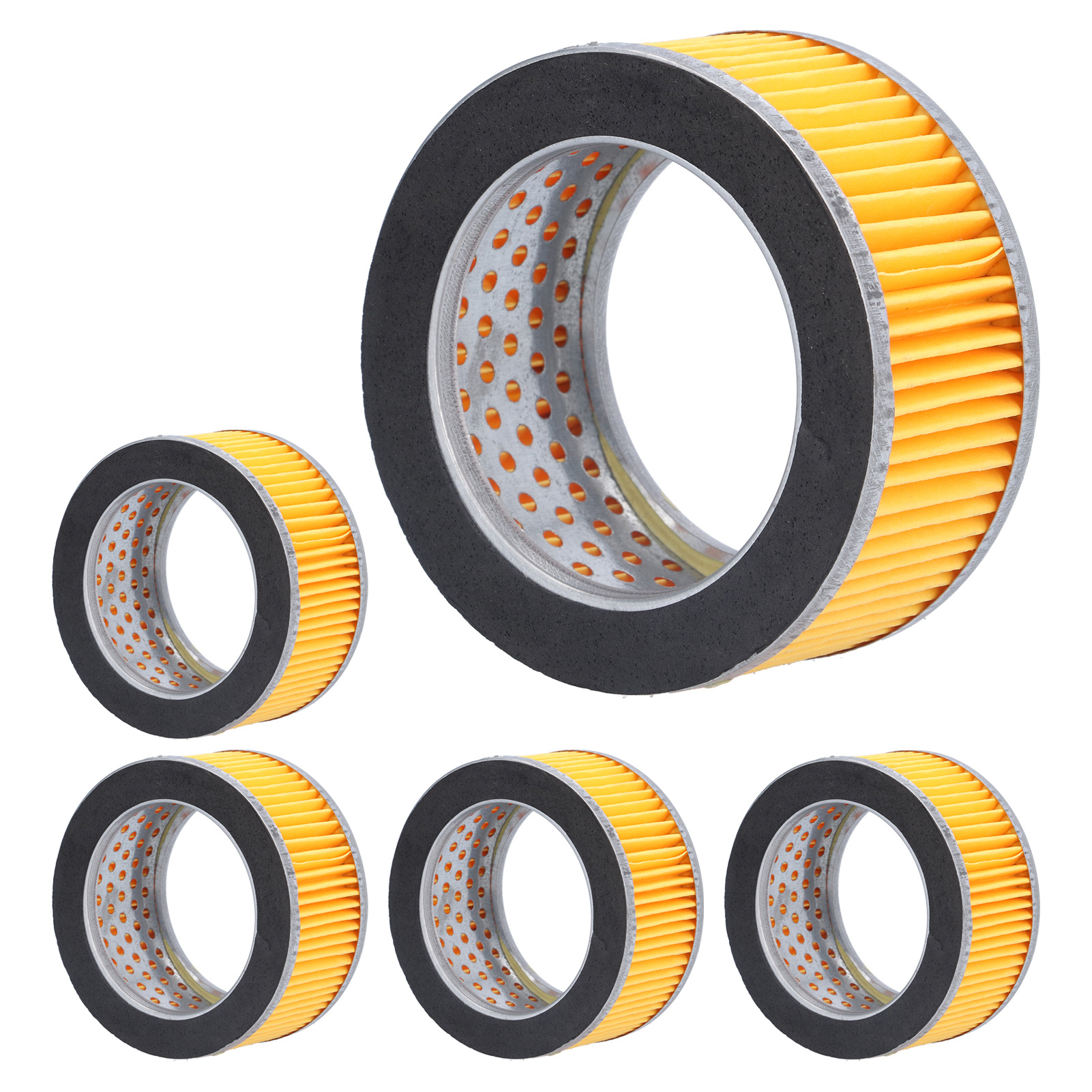 Kolbenluftfilter (5 Stück) – Innenfilterelement Für Schalldämpfer – 106 X 84 X 51 Mm