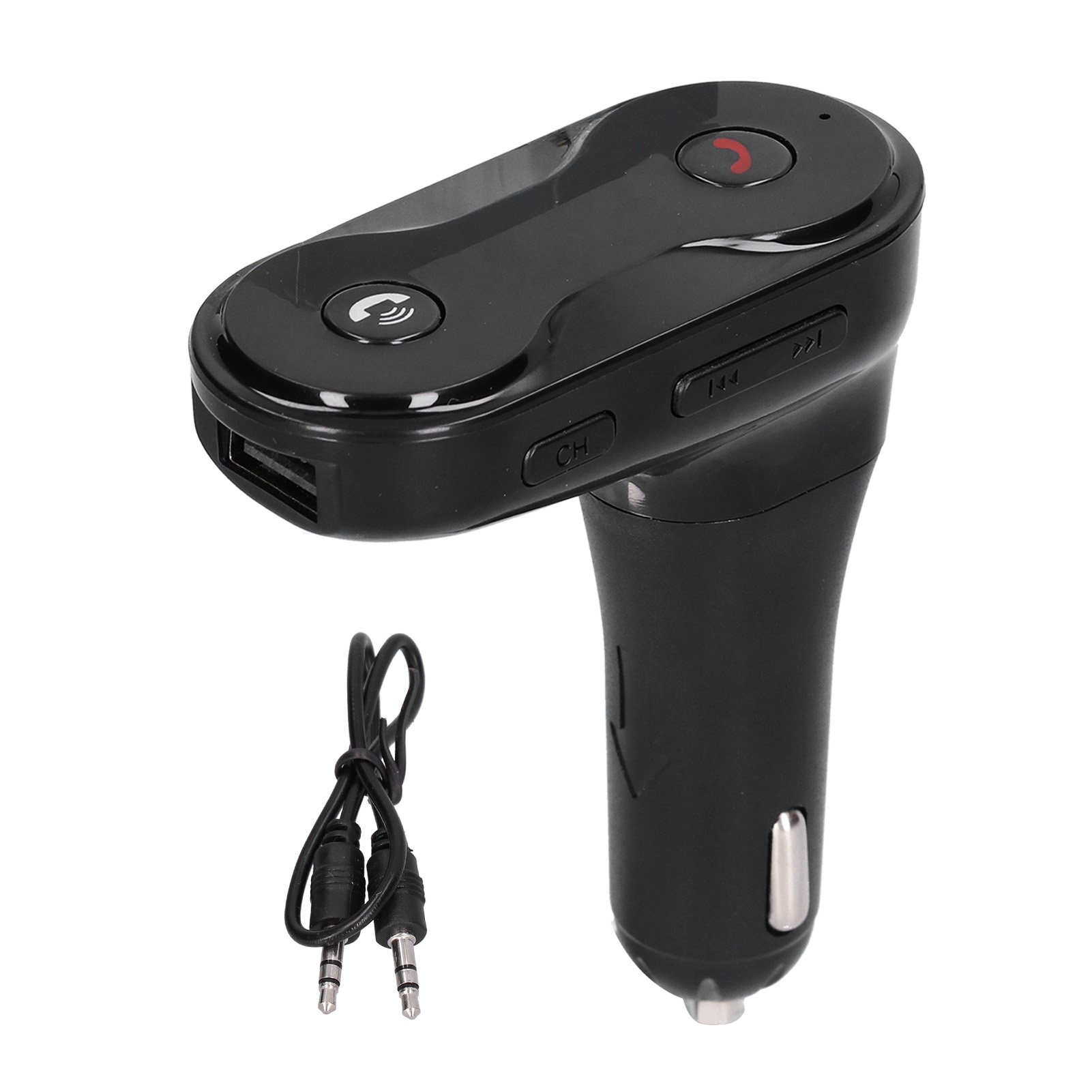 C8 Bluetooth Fm-transmitter Fürs Auto, Freisprecheinrichtung, Kabelloser Mp3-audioadapter Fürs Auto