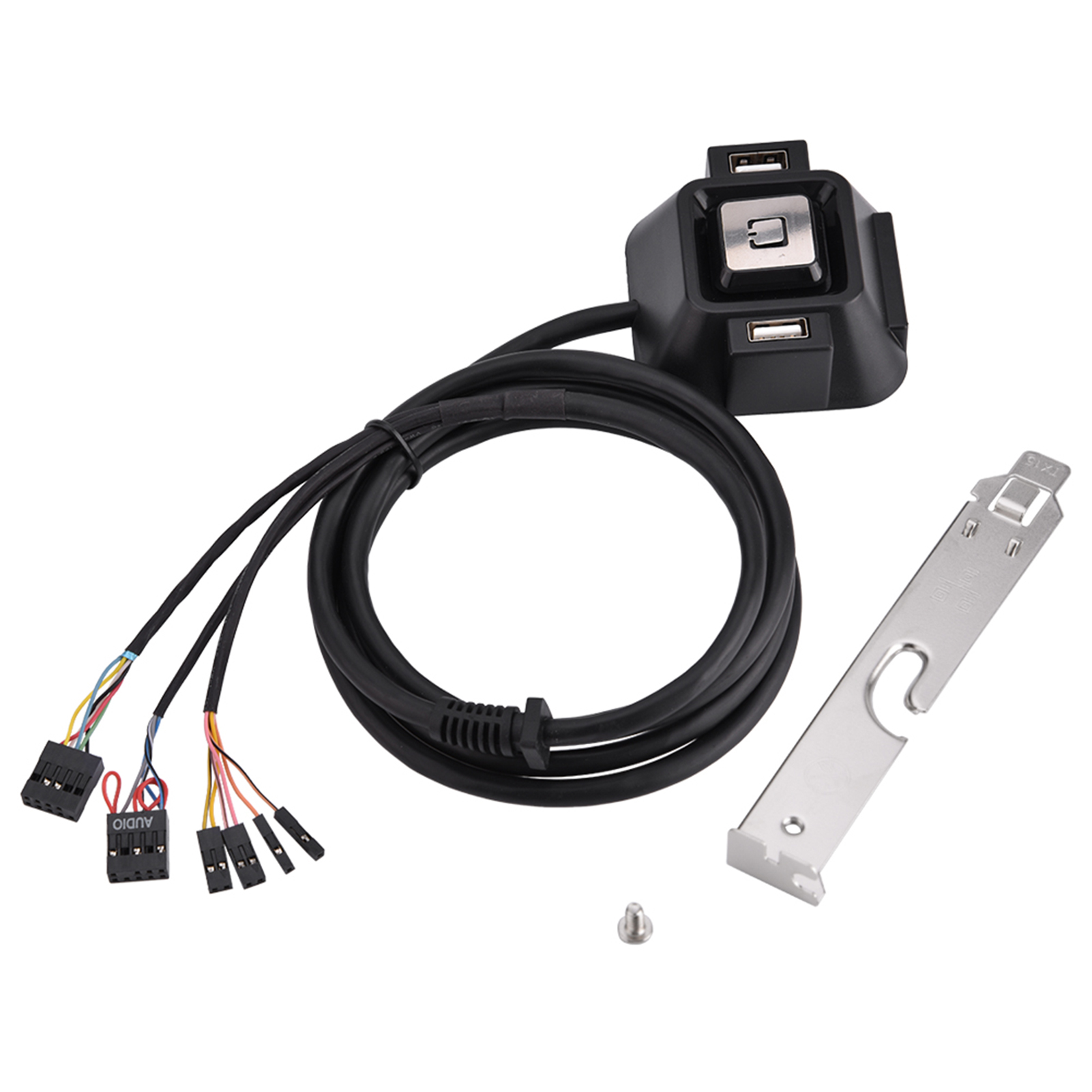 Desktop-pc-gehäuse Mit Zwei Usb-anschlüssen, Ein-/ausschalter, Reset-taste, Audioanschluss Und Mikrofon
