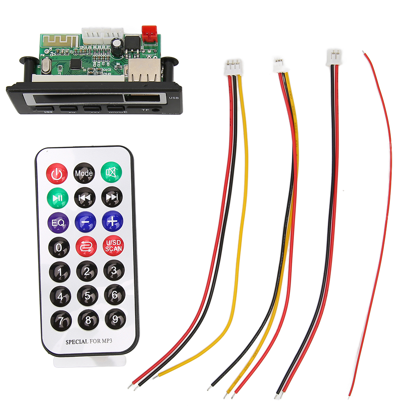 Bluetooth-freisprecheinrichtung Mit Decoderkarte, Usb-speicherkartenunterstützung, Fm-radio, Mp3- Und Wma-decodierungsmodul Für 12-v-fahrzeuge