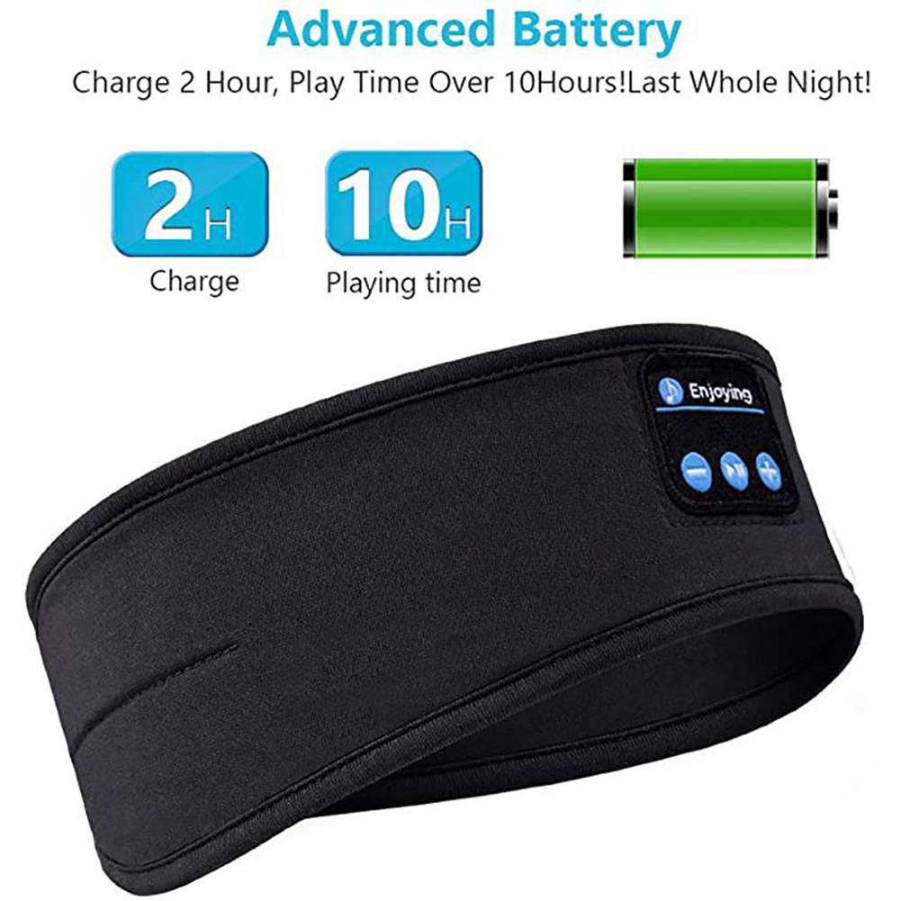 Bluetooth-schlafkopfhörer Mit Weichem, Kabellosem Kopfband, Ideal Für Sport, Laufen Und Yoga.