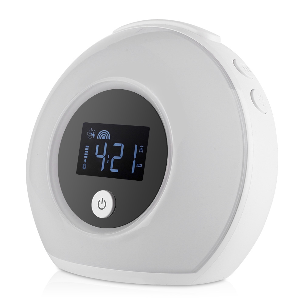 Farbenfroher, Beleuchteter Wecker Mit Integriertem Bluetooth-lautsprecher Für Kinder, Ideal Fürs Schlafzimmer. Atmendes Wecklicht Mit Atemfunktion. Eingebauter Tischlautsprecher.