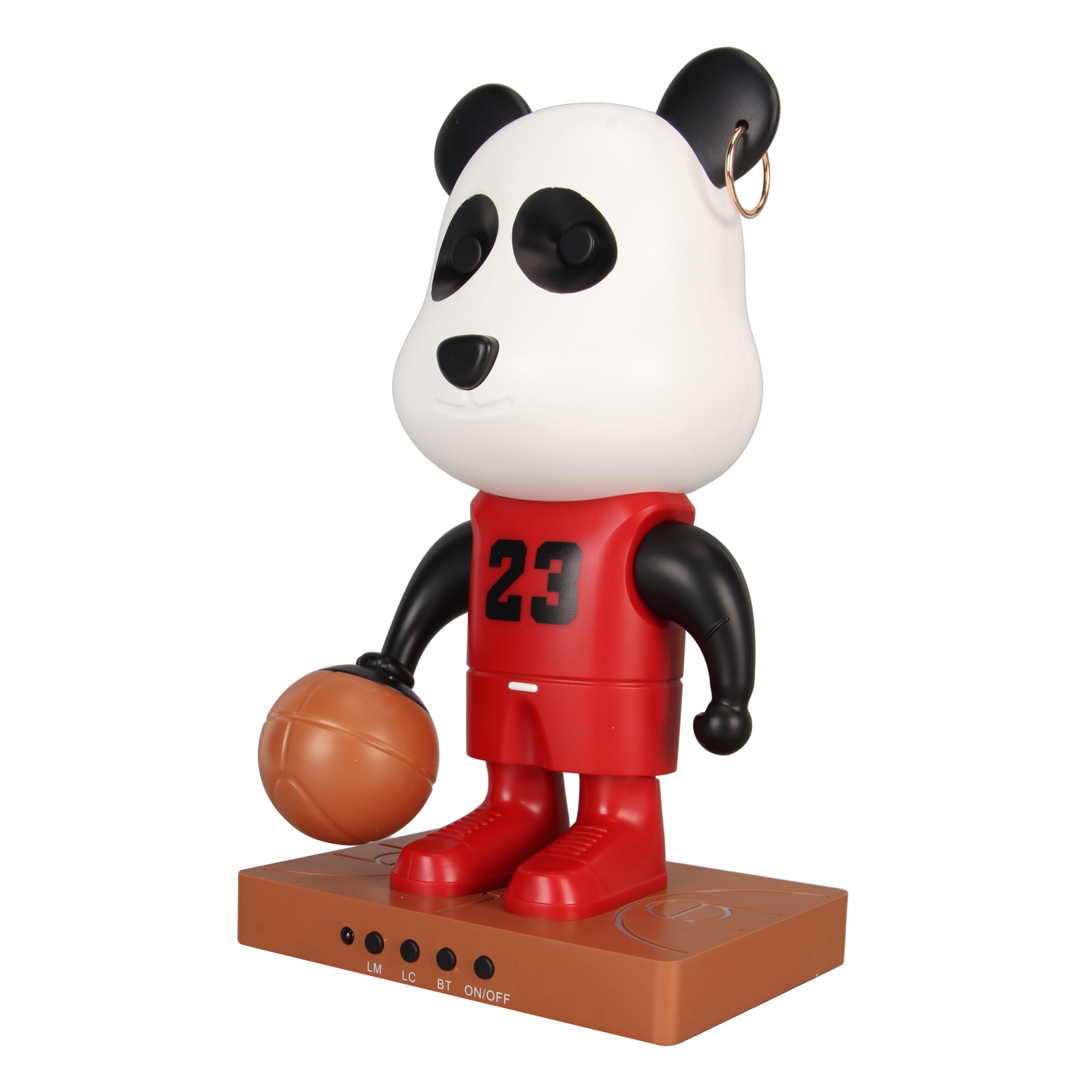 Sternenprojektor Mit Bluetooth-lautsprecher, Pandaförmige Projektionslampe Mit Sternen- Und Basketballprojektor, Eingebautes Nachtlicht