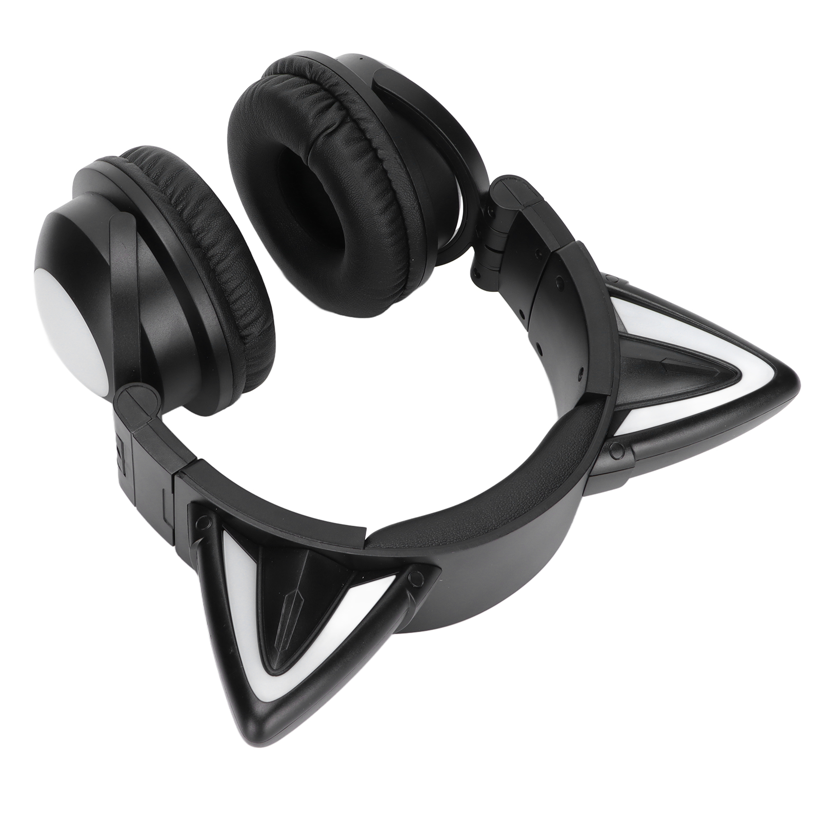 Stereo-bluetooth-kopfhörer Mit Katzenohren, Mikrofon Und Led-beleuchtung – Bezaubernde Kopfhörer Für Mädchen Und Kinder.
