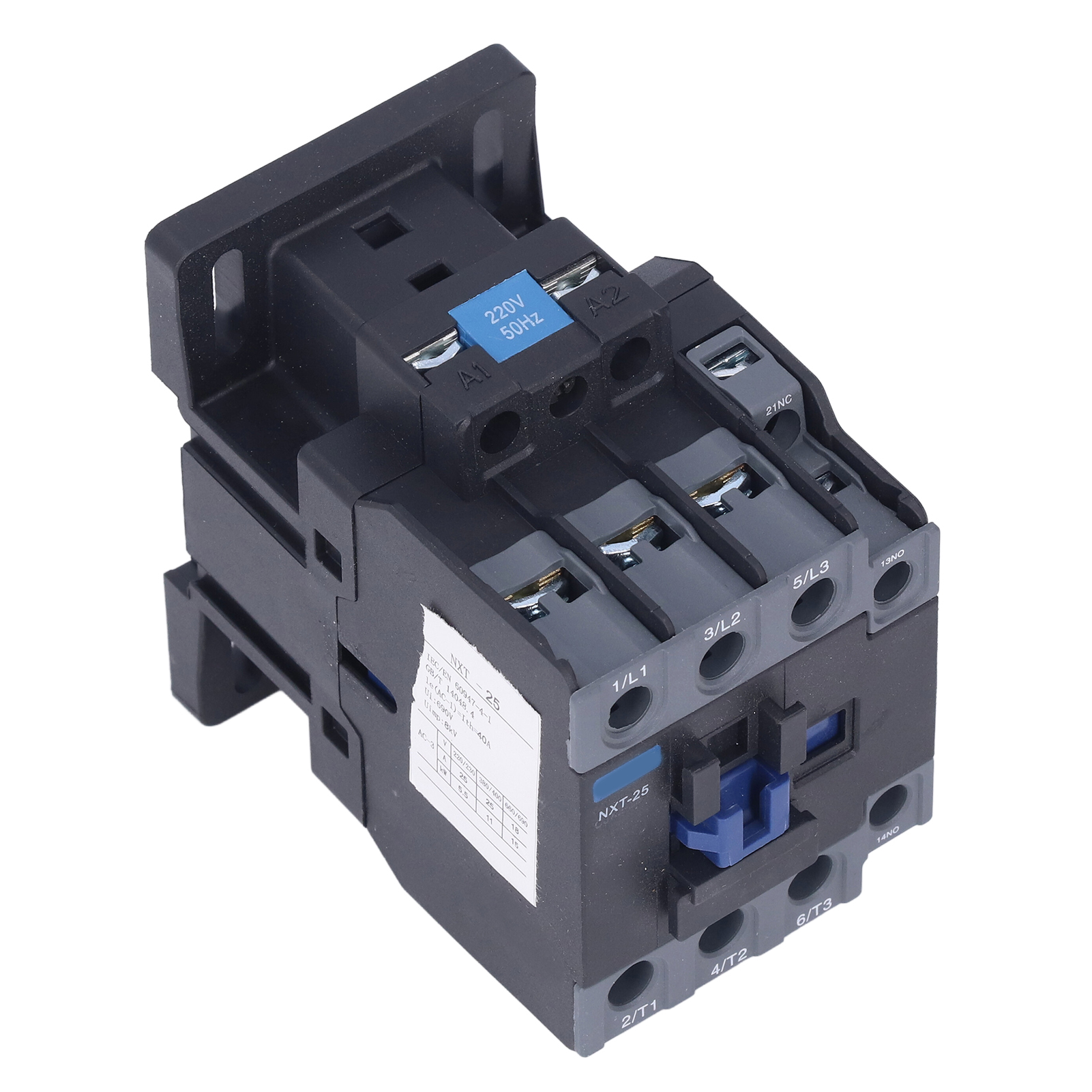 Wechselstromschütz 50 Hz Pa66 Aus Duroplast, Din-schienenmontage, Automatische Schaltfunktion Nxt-25 40 A