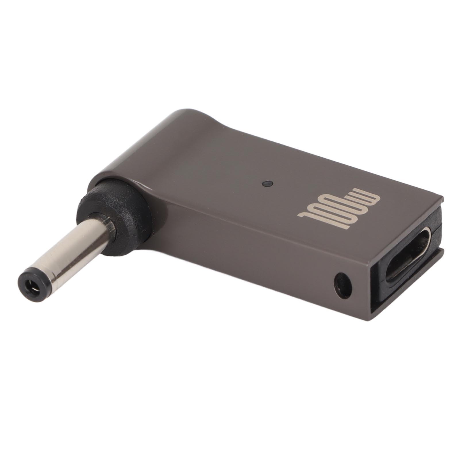 Laptop-ladeadapter, Usb-c-buchse Auf Dc-stecker, Pd-schnellladefunktion, Aluminiumlegierung, 100 W, 3,5 X 1,35 Mm