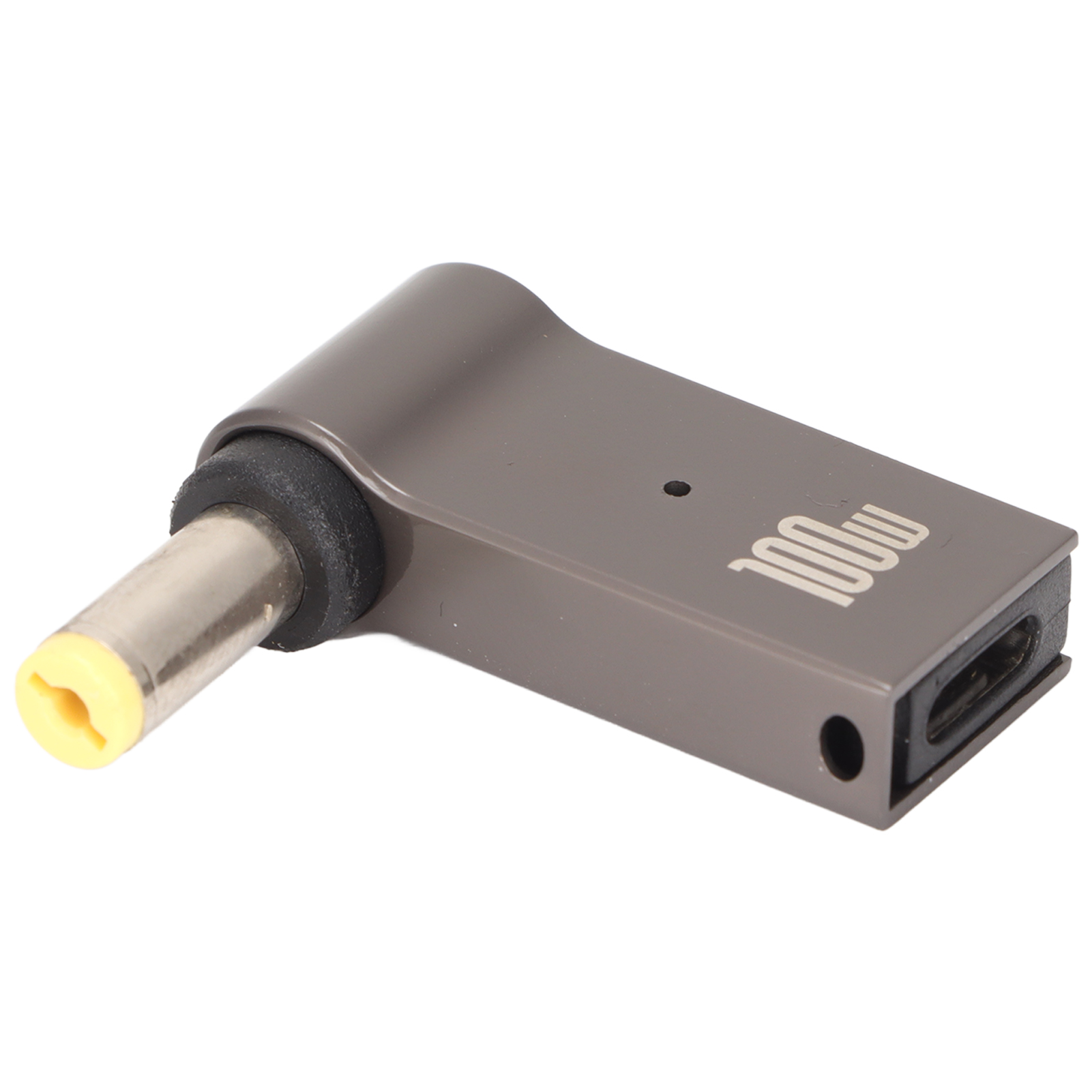 Laptop-netzteil, Pd Usb Typ-c Buchse I Auf Dc, 100 W, Abgewinkeltes Aluminiumgehäuse, 5,5 X 1,7 Mm