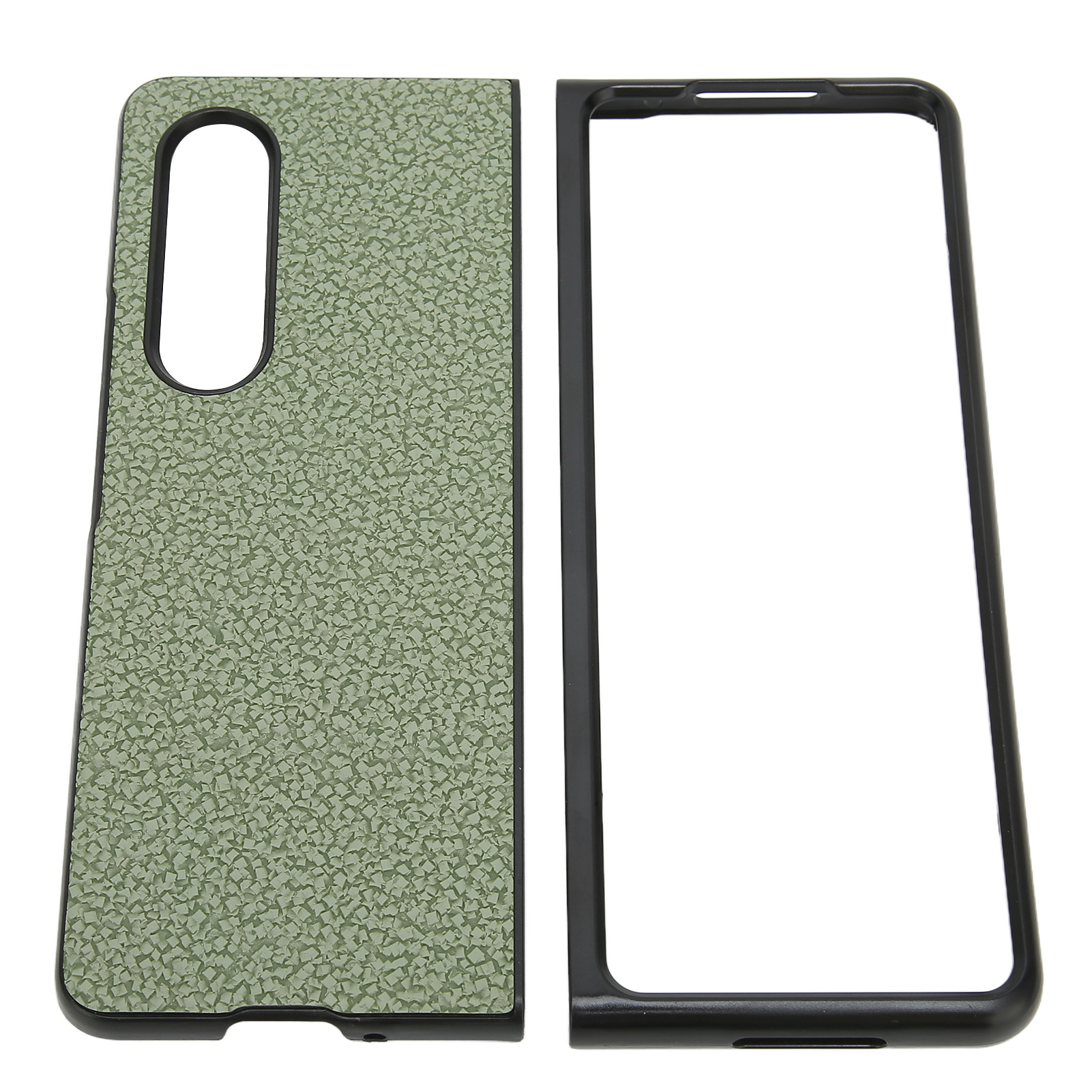 Schutzhülle Für Das Galaxy Z Fold 3 Smartphone Aus Kratzfestem Pu-leder (grün)