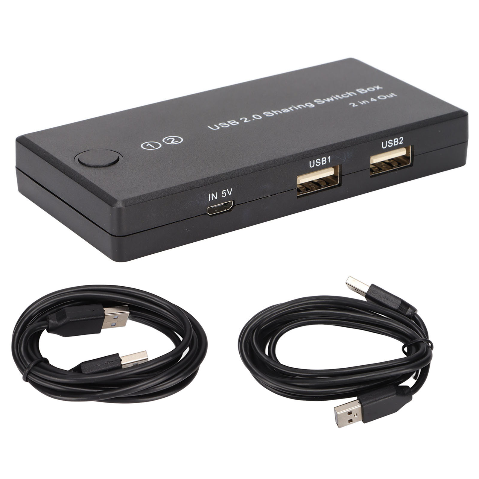 Usb 2.0-wahlschalter (2 Eingänge, 4 Ausgänge) – Hervorragende Kompatibilität – Schaltadapter Für Computerperipheriegeräte