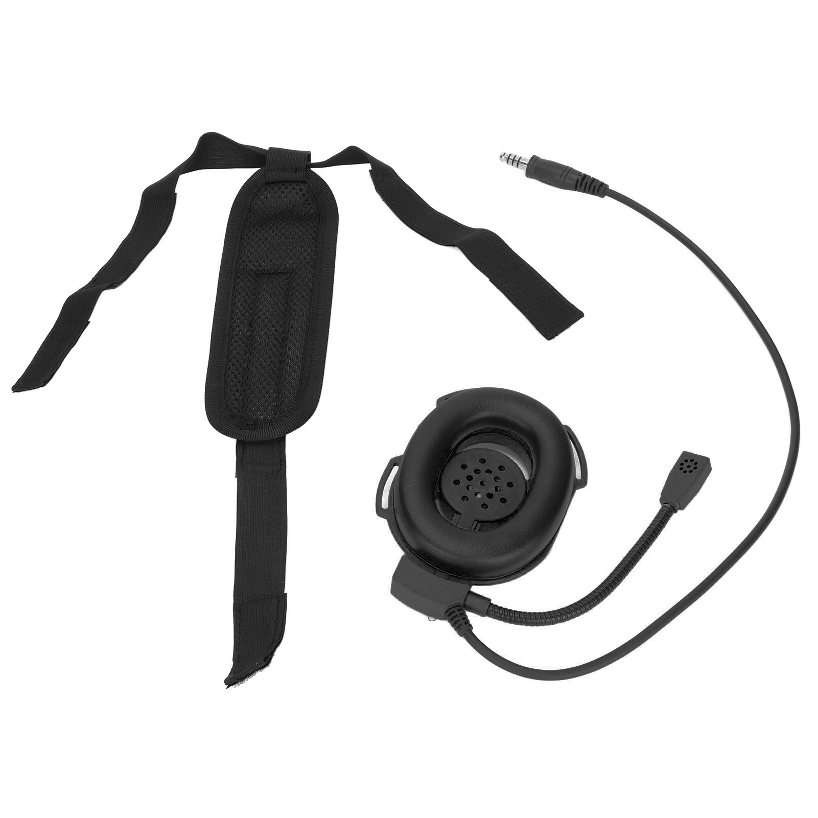 In-ear-kopfhörer Für Motorradhelme, Militärstandardgröße, Schwarz