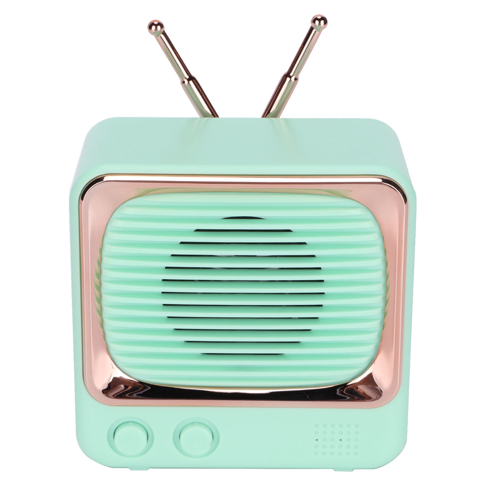Leichter Und Tragbarer Kabelloser Bluetooth-lautsprecher In Form Eines Fernsehers, Klassischer Grüner Mini-lautsprecher