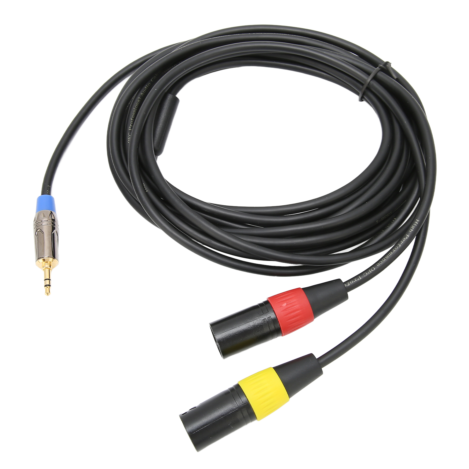 Professionelles 3,5-mm-klinkenkabel Mit Zwei Xlr-steckern (3,5 Mm) Für Iphone, Pc Und Laptop, 3 M / 9,8 Fuß