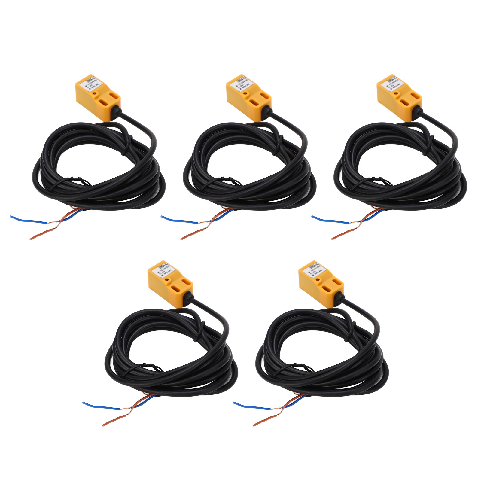 Packung Mit 5 Induktiven Npn-näherungssensoren (schutzart Ip65), Abs-gehäuse, Hochfrequenz, 10–30 V Dc