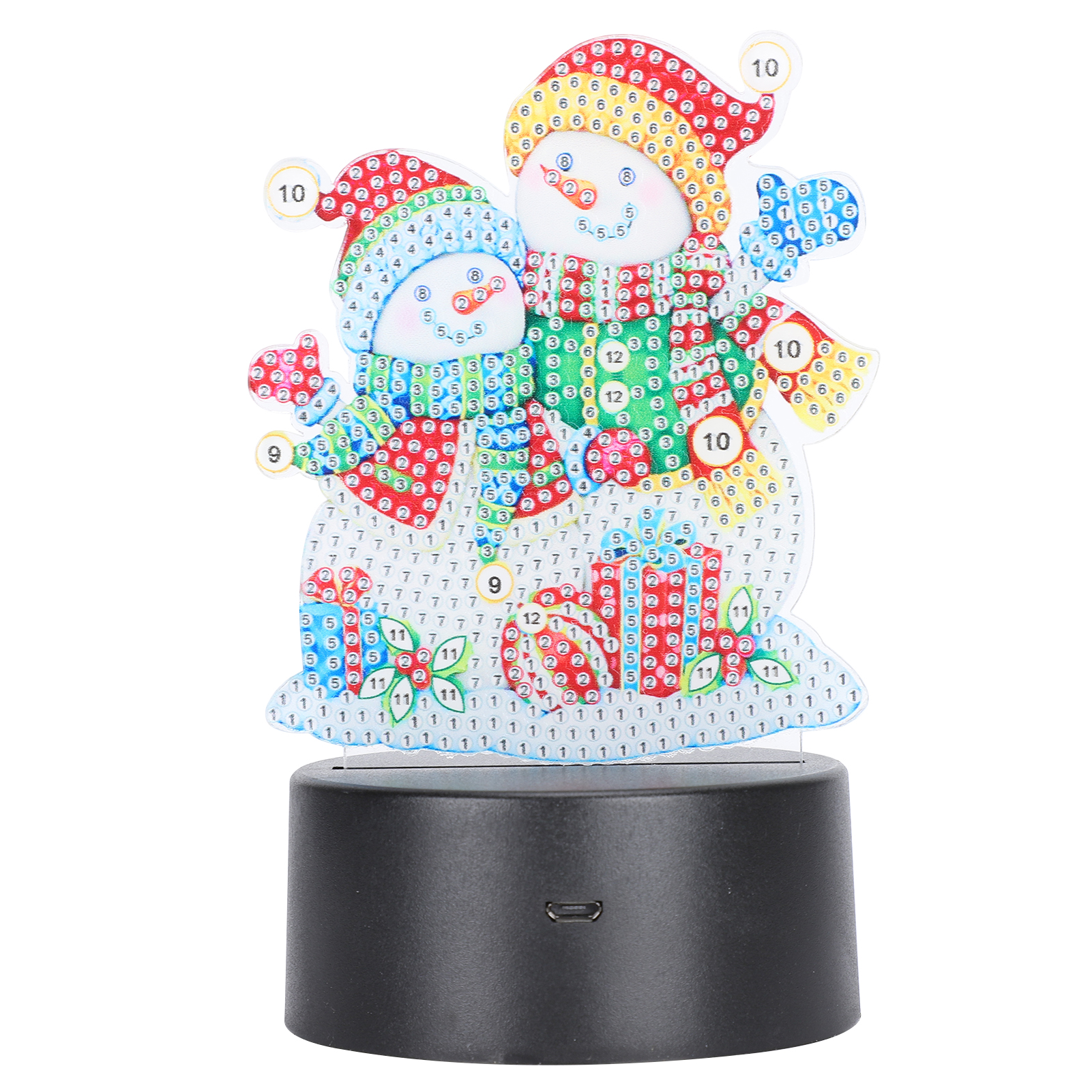 Led-nachtlichter Für Diamantmalerei, Berührungsempfindlich, 3d, Usb, Diy-weihnachtsdekorationen