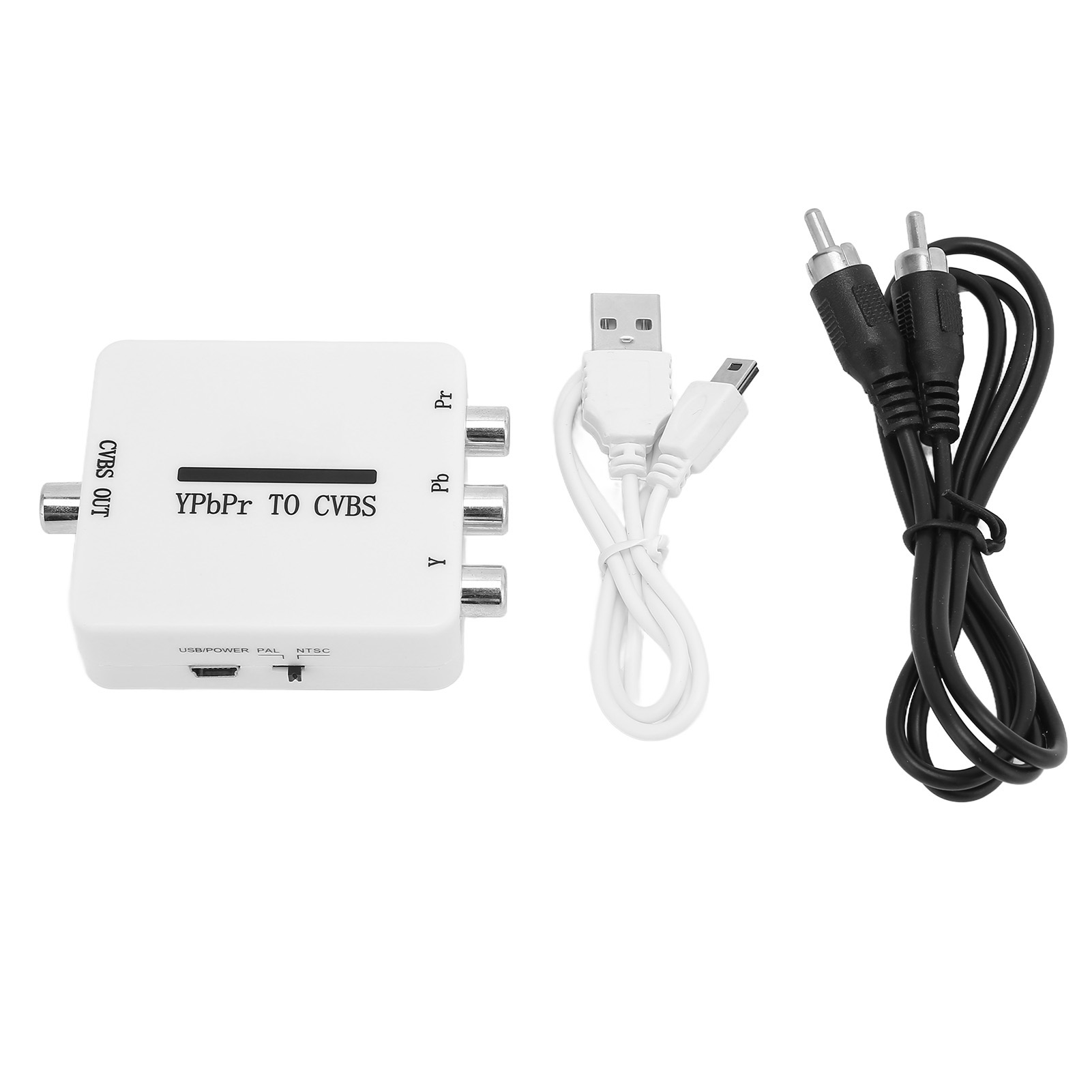 Mini-ypbpr-zu-cvbs-videokonverter, Audio-video-adapter Für Projektoren, Monitore Und Fernseher