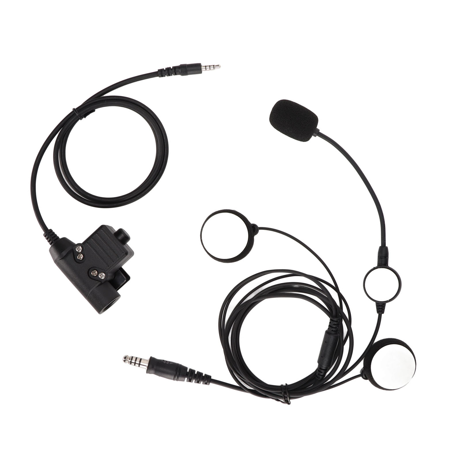 Professionelle In-ear-kopfhörer Für Motorradhelme Mit Geräuschunterdrückung, 7,1 Mm Und Ptt-taste U94 Für 3,5 Mm Klinkenstecker.