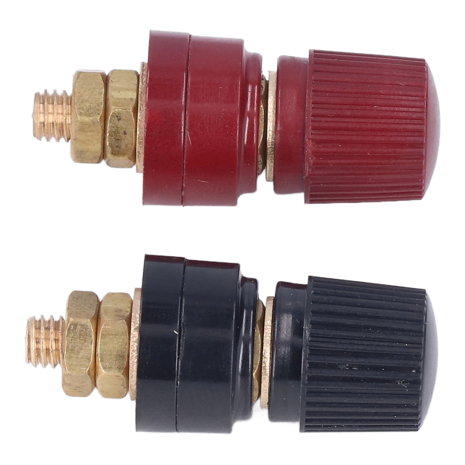 Set Aus 5 Stromanschlussklemmen Für Stabile Übertragung, Einfache Installation Und Einem Flexiblen M6-spannungsregler In Schwarz Und Rot Für Wohnmobile.
