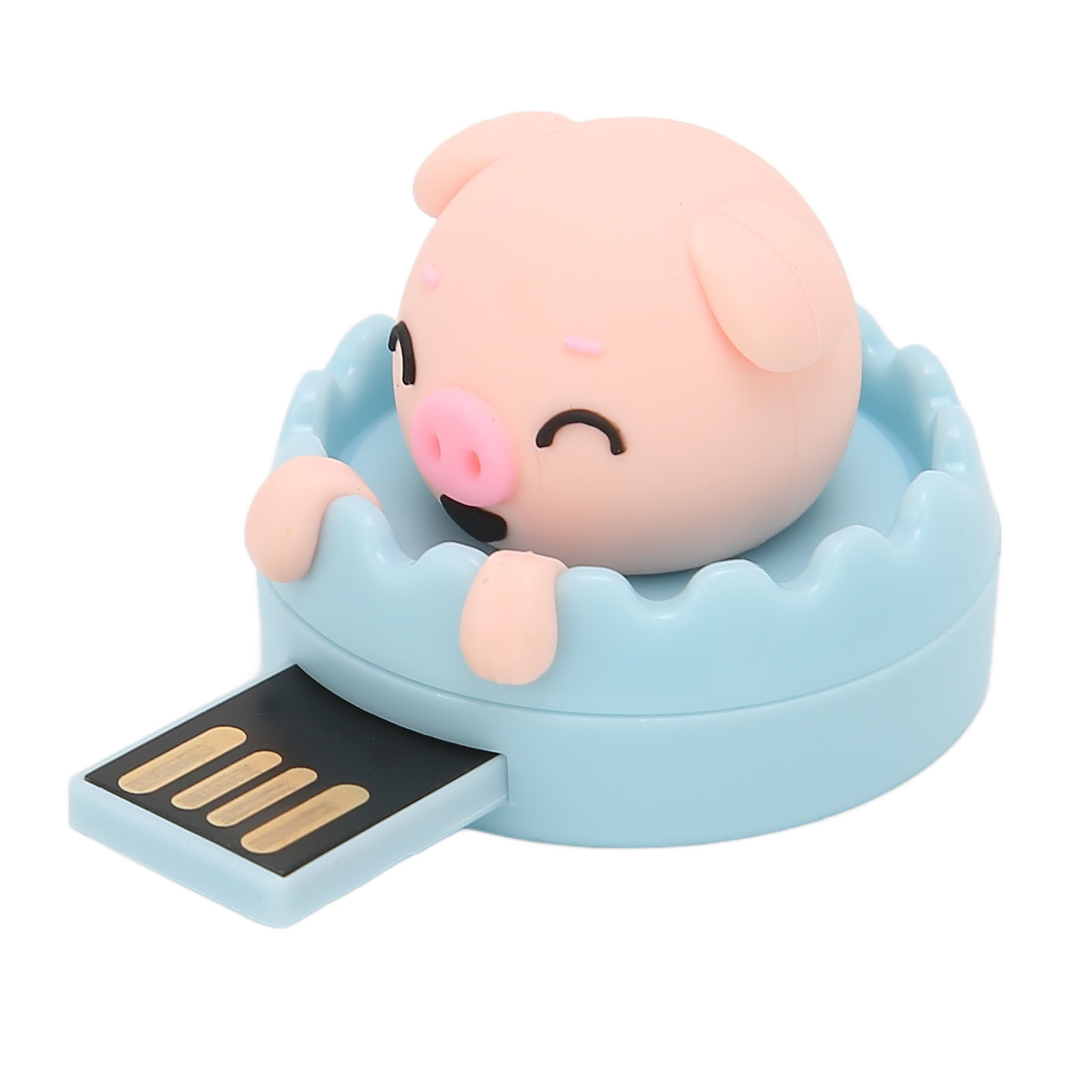 Niedlicher Usb-stick Mit Schweinchenmotiv, 16 Gb, Mit Ringöse Und Hot-swap-funktion, Antimagnetisch, Ideal Für Zuhause, Schule Oder Büro (kleines Rosa Schweinchen).