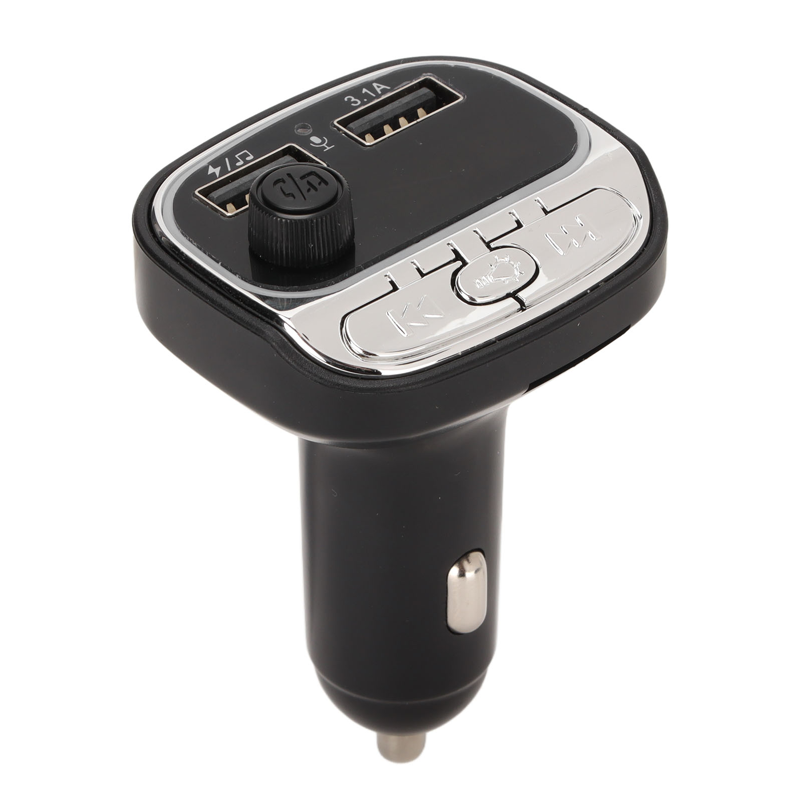 Freisprech-mp3-autoradio Mit Qc3.0-schnellladefunktion, Bluetooth, Fm-radio Und Farbiger Ambientebeleuchtung