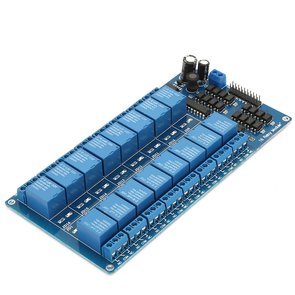 16-kanal 12v Relaismodul-schnittstellensteuerplatine Mit Optokopplerschutz
