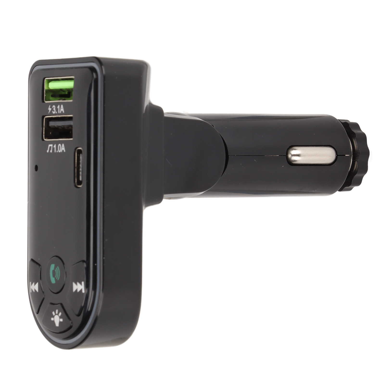 Freisprech-mp3-player Fürs Auto, Stereoanlage, Zwei Usb-anschlüsse, Bluetooth-ladegerät, Zigarettenanzünderadapter Mit Farbiger Ambientebeleuchtung