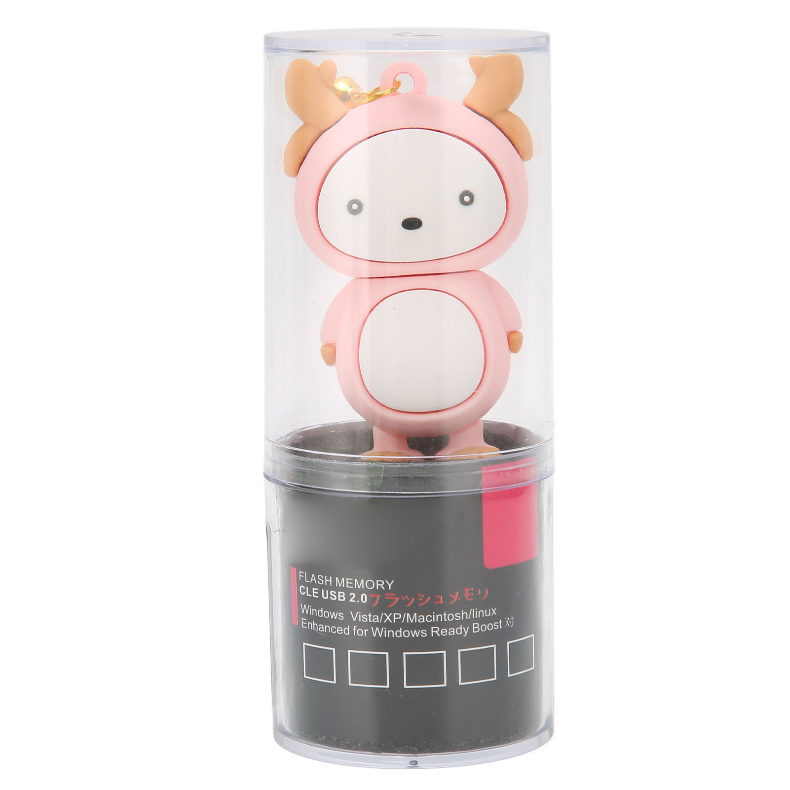 Vibrationsfester, Im Laufenden Betrieb Austauschbarer Usb-2.0-stick, Pink, 64 Gb, Für Laptops. Niedliches Und Verspieltes Design.