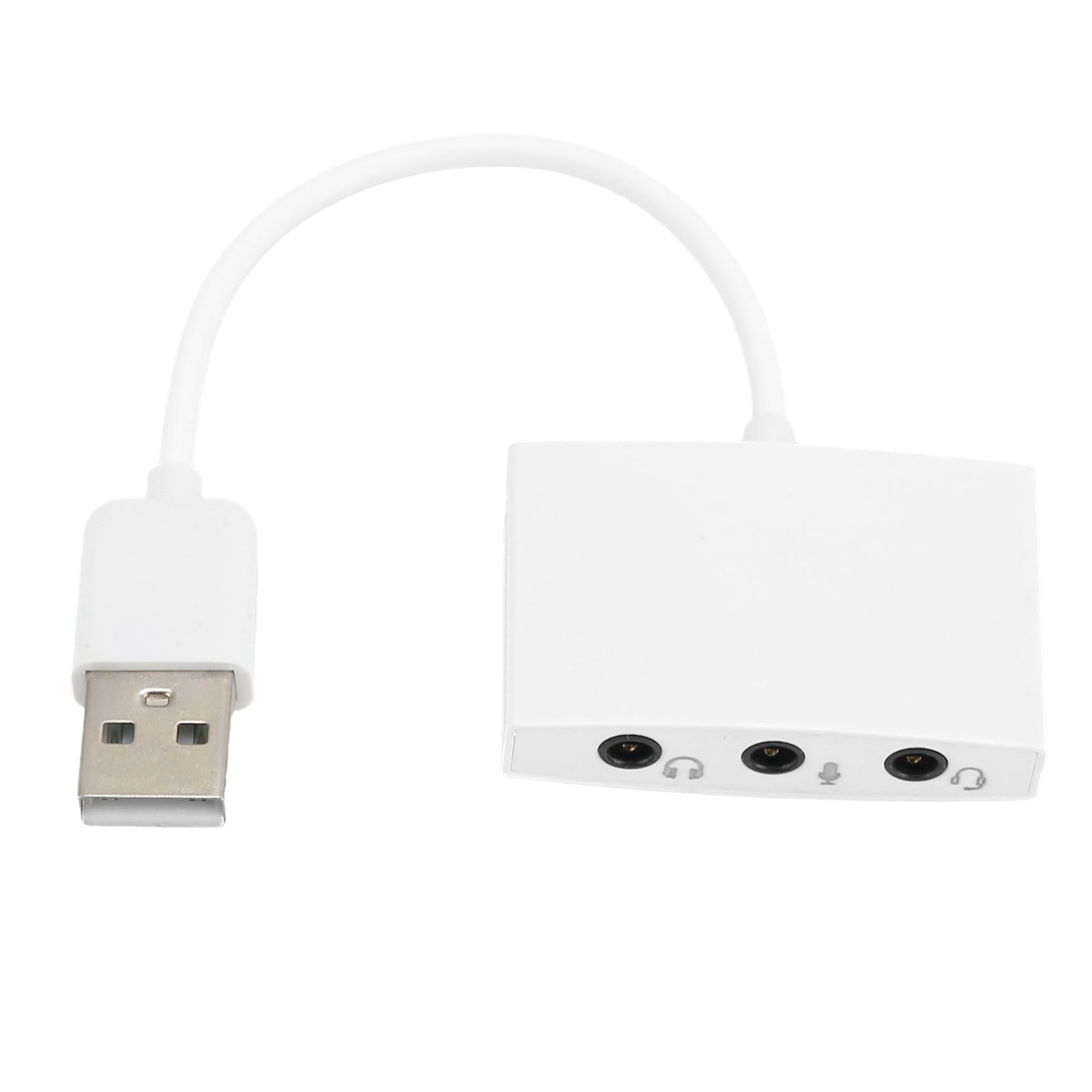 Hochwertige Usb-soundkarte Für Verbesserte Klangqualität. Externe Stereo-soundkarte Für Desktop- Oder Laptop-computer.
