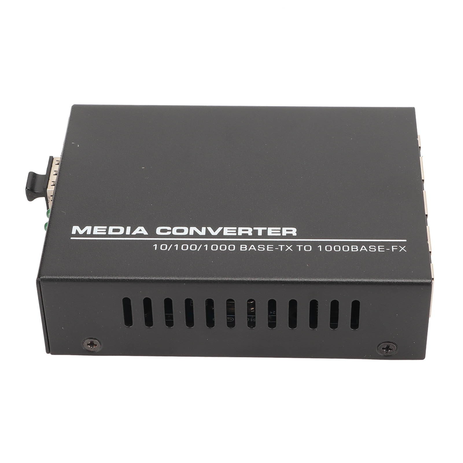 Gigabit-glasfaser-medienkonverter, 1 Optischer Port, 4 Stromanschlüsse, Reichweite Bis Zu 25 Km, Rj45-anschluss, Glasfaser-transceiver, Sfp-modul, 100–240-v-eu-stecker