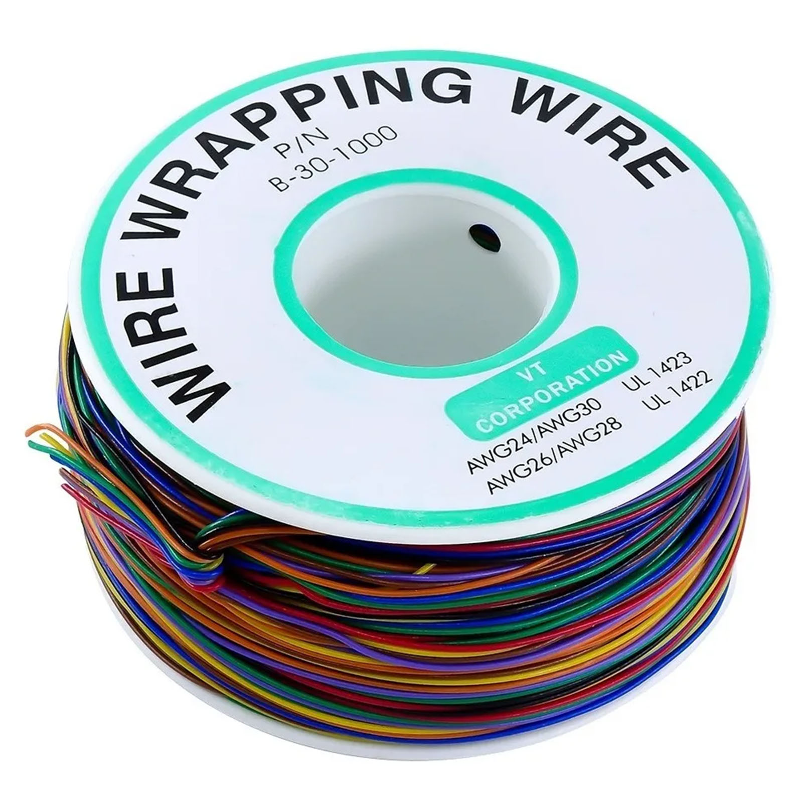 Verzinntes Kupfer-leiterplattenkabel, 8 Farben, Für Anwendungen In Der Luftfahrt (30 Awg).