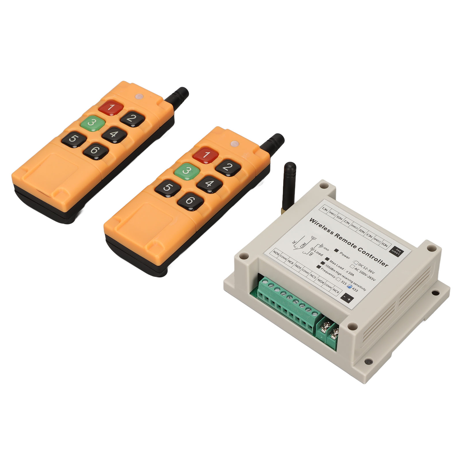 433-mhz-funktransceiver-set Inklusive 6-kanal-dc12v-funkfernbedienung Mit Led Und Relaisschalter