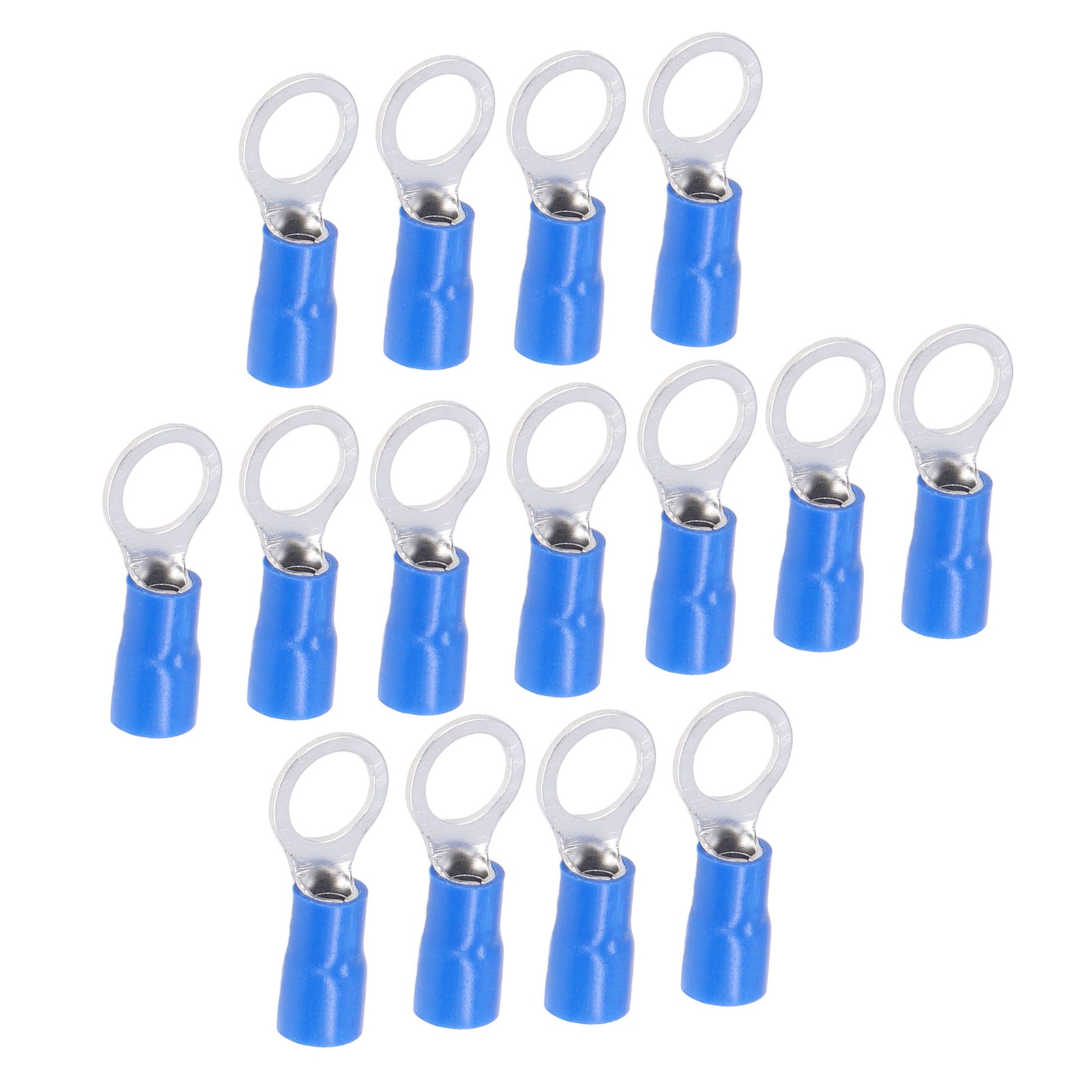 50 Isolierte Ringkabelschuhe, Crimpverbinder Für Kupferdrähte Awg14-12 Rv5.5-8
