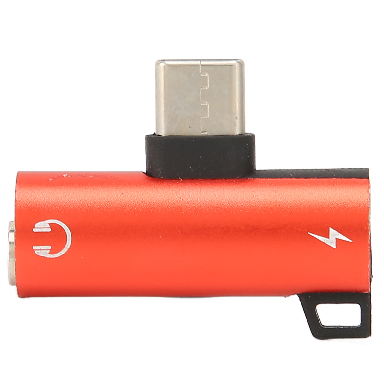 2-in-1 Usb-c Auf 3,5-mm-klinken-kopfhörer-ladeadapter Mit Hi-fi-audio Und Pd-schnellladefunktion (rot)