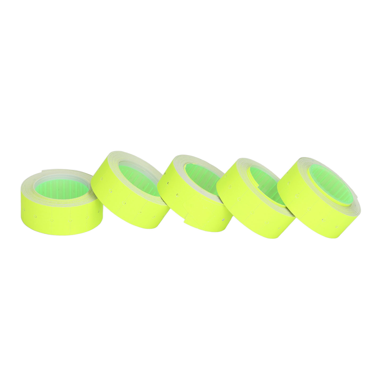 Preisschilder Für Preisauszeichnungsgeräte (3 Röhren, 15.000 Stück, Einreihig, 21 X 12 Mm, Fluoreszierend Gelb) Für M5500 Und Mx5500