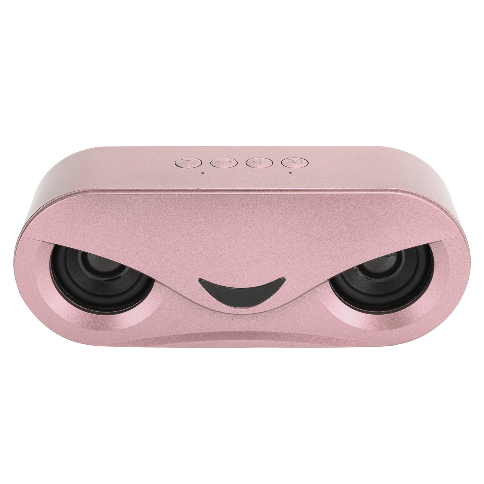 Tragbarer Kabelloser Dual-bluetooth-lautsprecher Mit Led-beleuchtung Und Stereo-bass Für Usb-stick (pink)