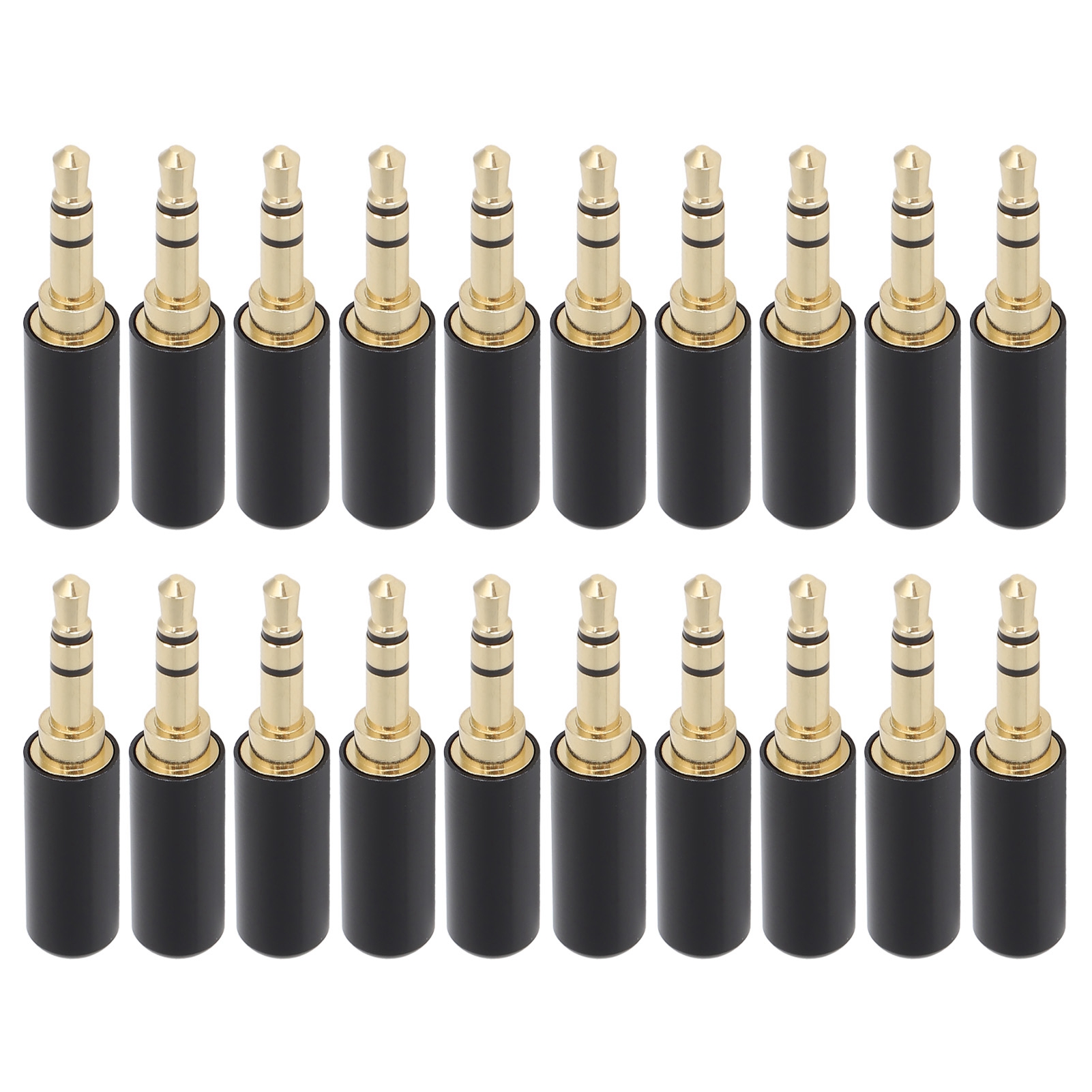 Packung Mit 20 Dual-channel-3,5-mm-stereo-audioadaptern Für Kopfhörer, Zur Reparatur Und Zum Austausch Von Kopfhörern.