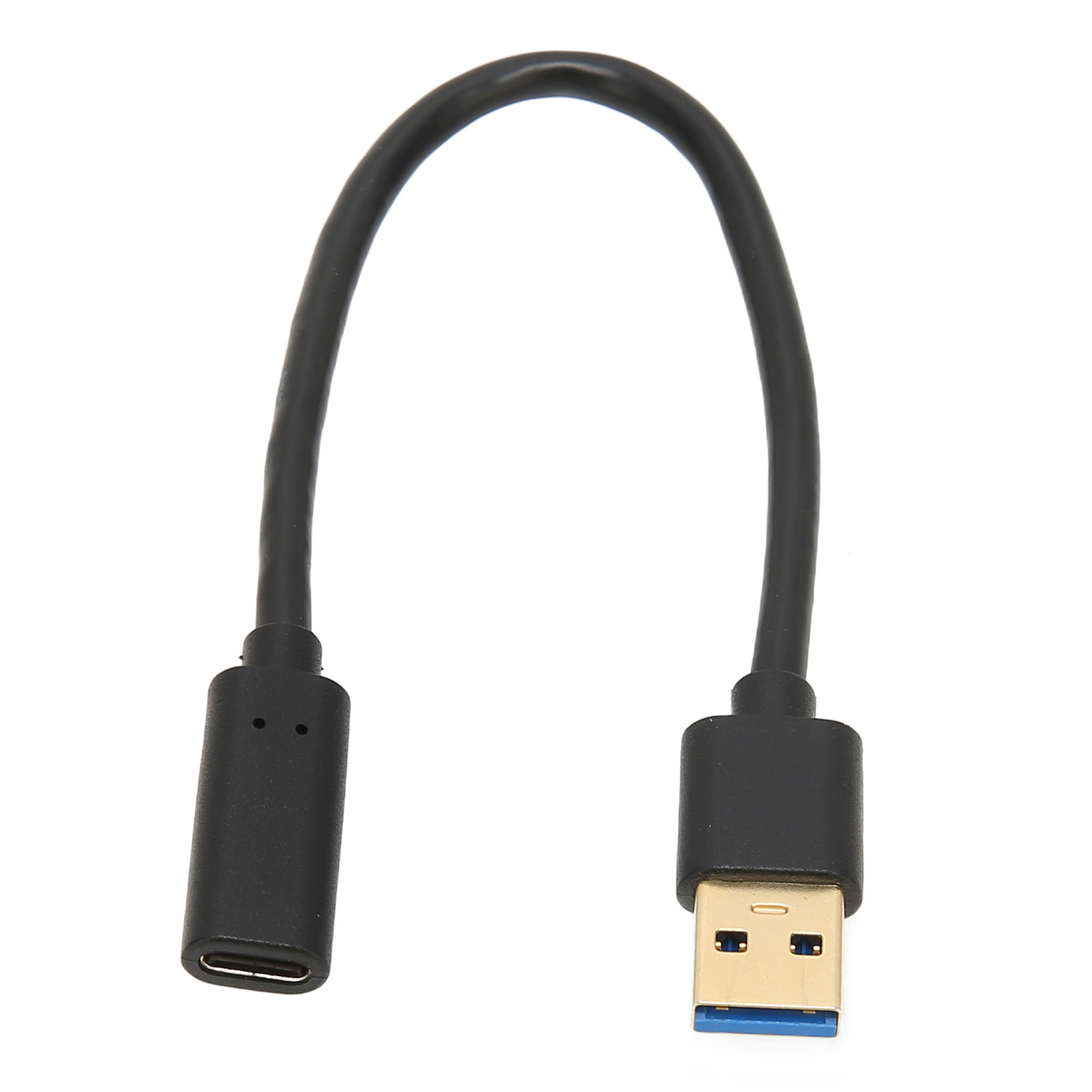 20 Cm Langes, Vergoldetes Usb-typ-c-kabel, Usb-a-zu-usb-c-lade- Und Datenadapter Für Laptop/pc