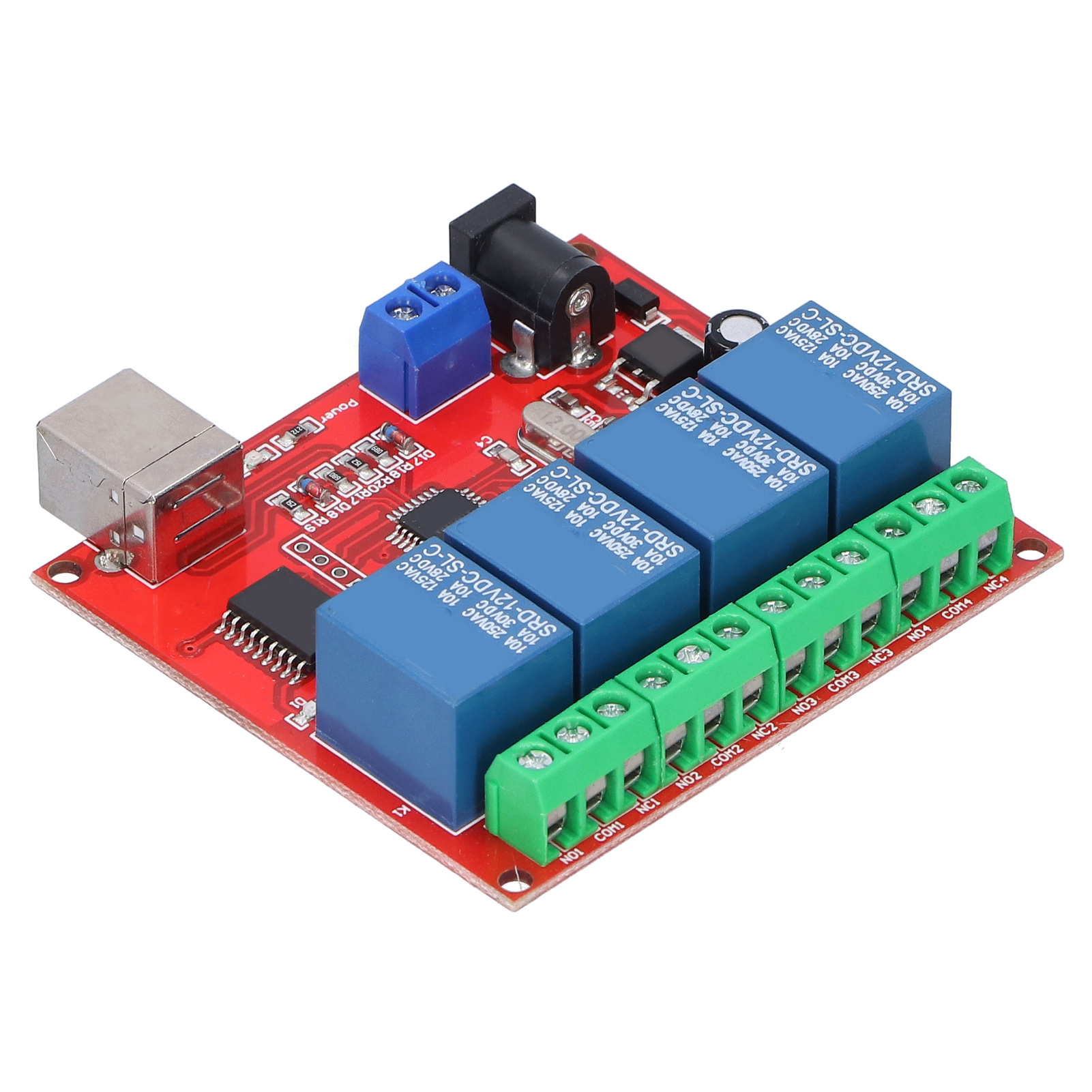 4-kanal-relaismodul, Treiberloser Intelligenter Schaltregler, 12-v-dc-leiterplatte
