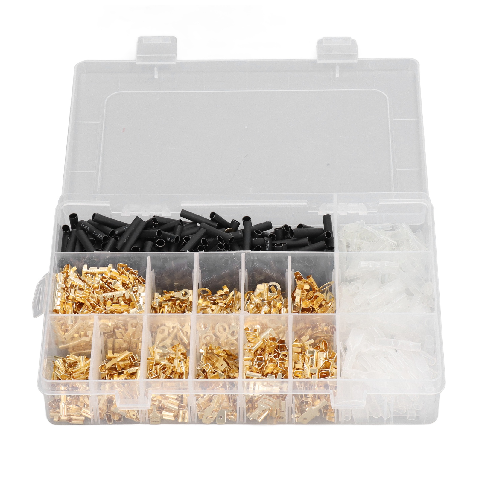 Set Mit 1050 Ringkabelschuhen (männlich Und Weiblich) In Den Größen 2,8 Mm, 4,8 Mm Und 6,3 Mm