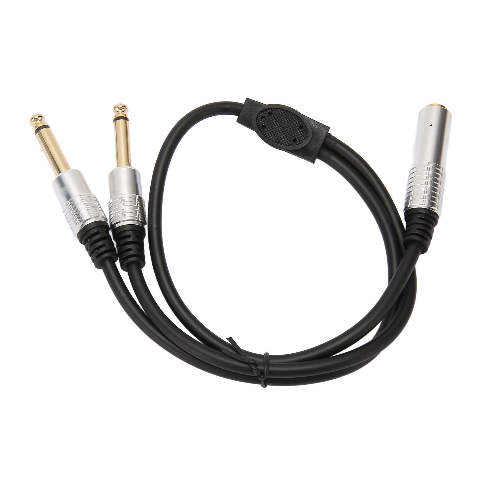6,35 Mm Klinkenbuchse Auf Zwei Vergoldete Klinkenstecker, Stereo-sound, 50 Cm (1,6 Fuß)