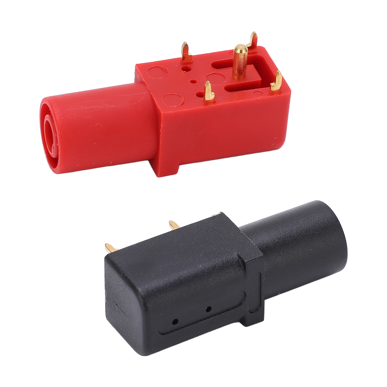 Vernickelte, 4 Mm Abgewinkelte, Korrosionsbeständige Bananenstecker Für Leiterplatten Zur Schaltungsprüfung.