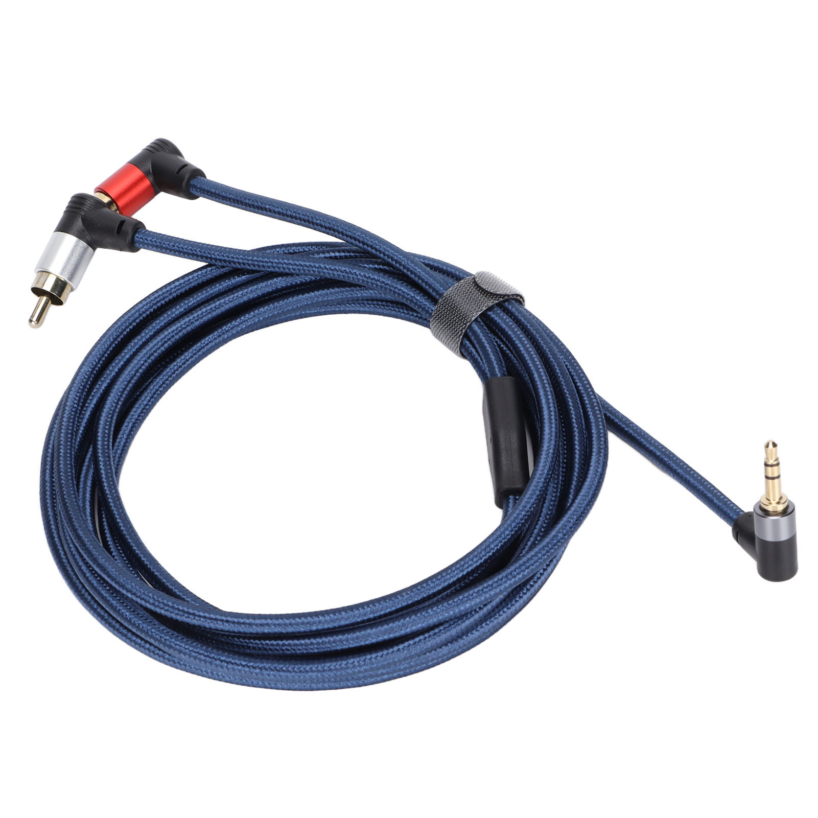 Rechtwinkliges Audiokabel 3,5 Mm Stecker Auf 2 Rca Buchsen Für Smartphones, Mp3-player Und Tablets (3 M).