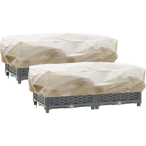 Bunthaus 2er-set Winterpflanzenabdeckungen, Topfpflanzenschutz, Schutzhülle Für Pflanzgefäße, Winterschutz, Balkonpflanzen, Topfpflanzentasche, 150 X 40 X 45 Cm