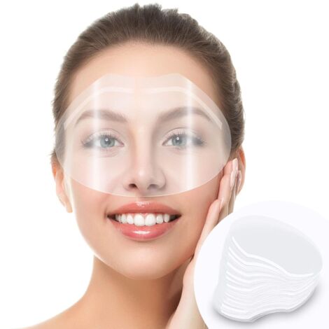 Bunthaus 30 Stück Klares Augen- Und Augenbrauenschutzvisier, Für Wimpernverlängerung, Augenchirurgie, Augenlidchirurgie, Wimpernnachsorge, Für Salonbedarf, Wimpernverlängerung