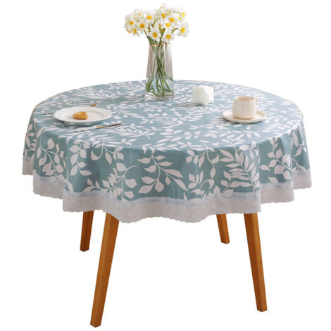 Bunthaus Rechteckige Pvc-tischdecke, Schmutzabweisend, Wachstuch-tischdecken Aus Kunststoff, Wasserdicht, Pflegeleicht, Pflanzenmuster Für Esszimmer, Party, Garten, Picknick (150 Cm)