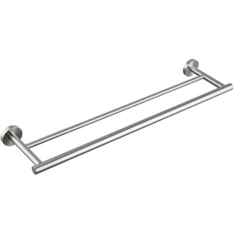 Bunthaus Badezimmer-organizer, 40 Cm Doppelhandtuchstange, Wandhalterung Aus Edelstahl, Gebürstete Oberfläche
